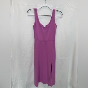 Leith - bodycon midi dress with slit XS